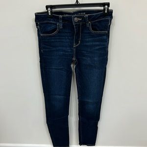 American Eagle Outfitters Size 8 Dark Wash, Skinny Jeans